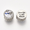 Alloy European Beads MPDL-S067-034P-2