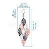 Fashion Small Nine Pieces Brass Dangle Earrings EJEW-TA0010-03E-5