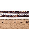 Electroplate Transparent Glass Beads Strands EGLA-Q132-4MM-A11-4