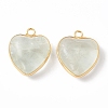 Natural Green Fluorite Pendants G-C005-01G-19-3