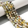 Dyed & Heated Natural Fire Crackle Agate Beads Strands G-P539-B01-23-2
