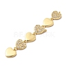 Brass Micro Pave Cubic Zirconia Big Pendants KK-C164-01F-G-2