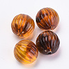 Acrylic Corrugated Beads X-OACR-S016-28-2