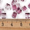 Spray Painted Glass Seed Beads SEED-A034-01H-4