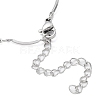 304 Stainless Steel Curved Bar Link Chain Necklaces NJEW-K249-18P-3