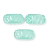 Spray Painted Transparent Glass Connector Charms X1-GLAA-H035-06K-1