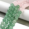 Natural Flower Amazonite & Amethyst & Flower Amazonite & Green Aventurine & Blue Aventurine Beads Strands G-B095-A01-02-2