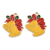 Christmas Theme Alloy Enamel Pendants LS-ENAM-C031-01G-04-1