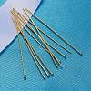 Real 18K Gold Plated Sterling Silver Flat Head Pins STER-H215-0.5x40mm-G-3