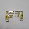 Transparent Epoxy Resin Pendants CRES-YW0002-12F-1
