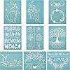 Olycraft Self-Adhesive Silk Screen Printing Stencil DIY-OC0003-79A-1