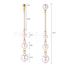 Plastic Imitation Pearl Dangle Earrings EJEW-JE03724-5