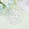 100Pcs Plastic Linking Rings KY-CN0001-01B-3