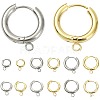 16Pcs 201 Stainless Steel Huggie Hoop Earring Findings STAS-FS0002-27B-2