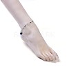 304 Stainless Steel Cross Link Anklets AJEW-AN00254-5