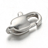 Non-Tarnish 304 Stainless Steel Lobster Claw Clasps X-STAS-F094-05A-P-1