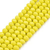 Opaque Solid Color Glass Beads Strands EGLA-A034-P4mm-D26-1