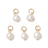Natural Cultured Freshwater Pearl Potato Charms PALLOY-JF03920-02-1