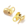 Rack Plating Brass Bead Tips KK-P274-02D-G-2