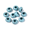 Dyed Synthetic Turquoise European Beads G-N359-17A-15-1