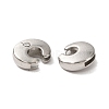 Letter Slider Beads for Watch Band Bracelet Making ALRI-O012-C-NR-2