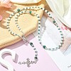 Glass Pearl Rosary Bead Necklace NJEW-TA00082-02-5