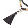 7 Chakra Gemstone Buddhist Necklace NJEW-JN03856-5