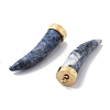 Natural Sodalite Horn Pendants STAS-R130-03G-01-2