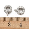 Brass Micro Pave Cubic Zirconia Tube Bails KK-U050-07P-2