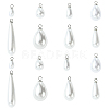 40Pcs 8 Styles ABS Plastic Pearl Pendants FIND-YW0012-01P-1
