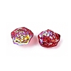 Electroplate Transparent Glass Beads Strands X-EGLA-N056-02A-06-3