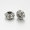 Antique Silver Plated Alloy Rhinestone Beads RB-J503-AS-2