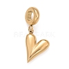304 Stainless Steel European Dangle Charms X-STAS-I194-16G-2