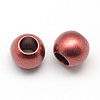 Matte Rondelle Spray Painted Acrylic Beads X-ACRP-Q017-03A-M-2