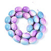 Spray Painted Synthetic Turquoise Beads Strands TURQ-T004-15B-2