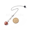 Natural & Synthetic Mixed Gemstone Dowsing Pendulums PALLOY-JF01902-3