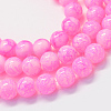 Baking Paint Glass Round Bead Strands DGLA-Q019-8mm-M-2