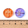 Baking Paint Transparent Glass Beads DGLA-N018-30-3