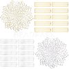 22Pcs 4 Style Paper Napkin Buckle AJEW-AR0001-19-1