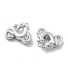 Brass Micro Pave Clear Cubic Zirconia Charms KK-M102-51P-2