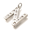Brass Micro Pave Clear Cubic Zirconia Pendants KK-G521-01P-N-2