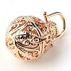 Rack Plating Brass Cage Pendants KK-S751-015KC-2