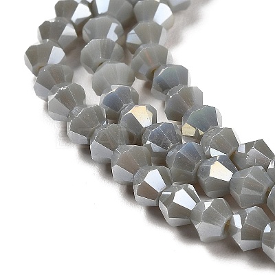 Opaque Solid Color Electroplate Glass Beads Strands LS-GLAA-F029-P4mm-A14-1