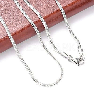 Non-Tarnish 304 Stainless Steel Snake Chain Necklaces NJEW-F195-02A-P-1