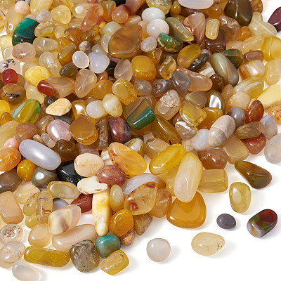250G Dyed & Heated Natural Agate Beads G-TA0002-73G-1