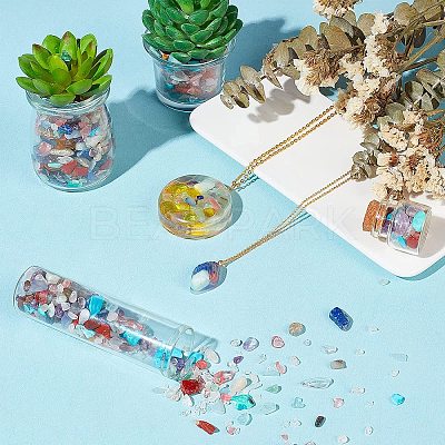 375G 15 Style Natural & Synthetic Gemstone Beads G-PH0001-40-1