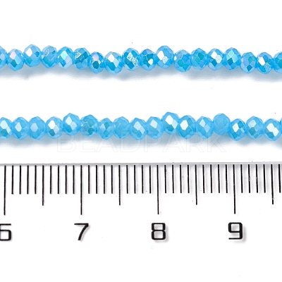 Baking Electroplate Glass Beads Strands X-DGLA-A039-J4mm-B12-1