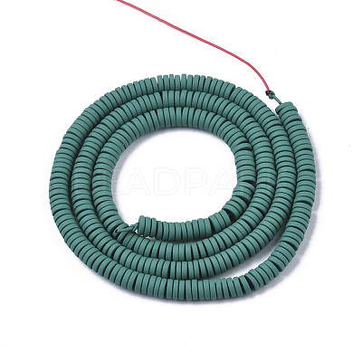 Spray Painted Non-magnetic Synthetic Hematite Beads Strands G-R468-03C-03-1
