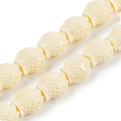Synthetic Coral Carved Beads Strands CORA-C003-13B-1