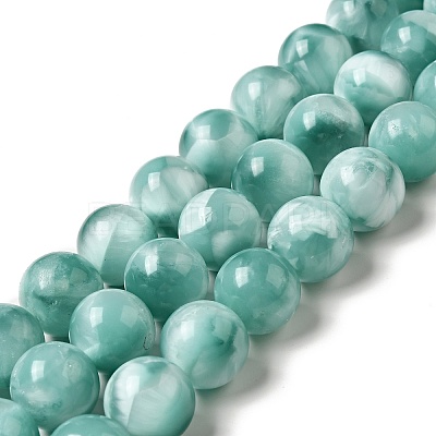 Natural Glass Beads Strands G-I247-31G-1